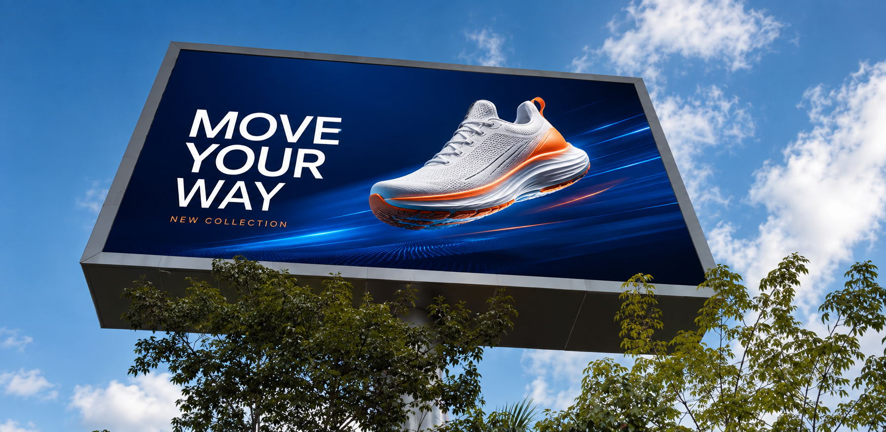 Exemple d’affichage publicitaire LED extérieur